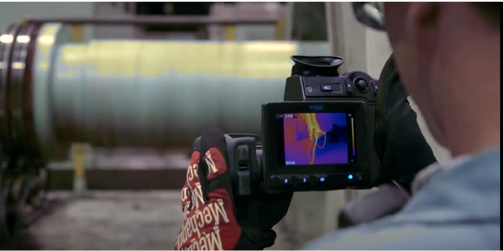 Imagen térmica de un motor